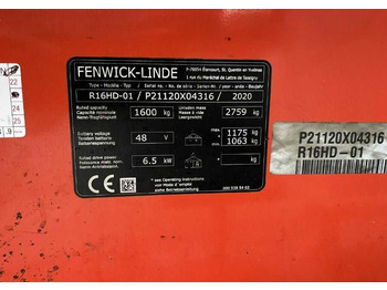 Reach truck Linde R16HD-01: picture 4
