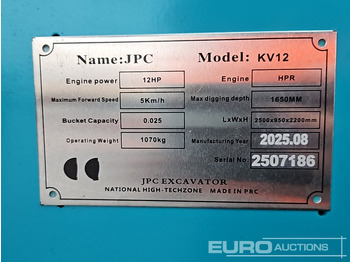 Mini excavator JPC