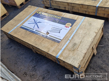 Construction equipment Unused 2025 KMY Industrial Steel Framed Stone Dining Table: picture 2