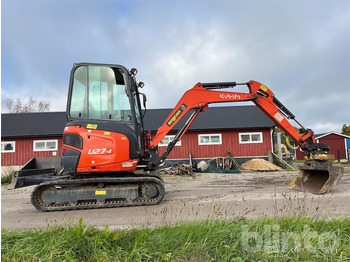 Mini excavator Kubota U27-4 med maskinsläp: picture 4