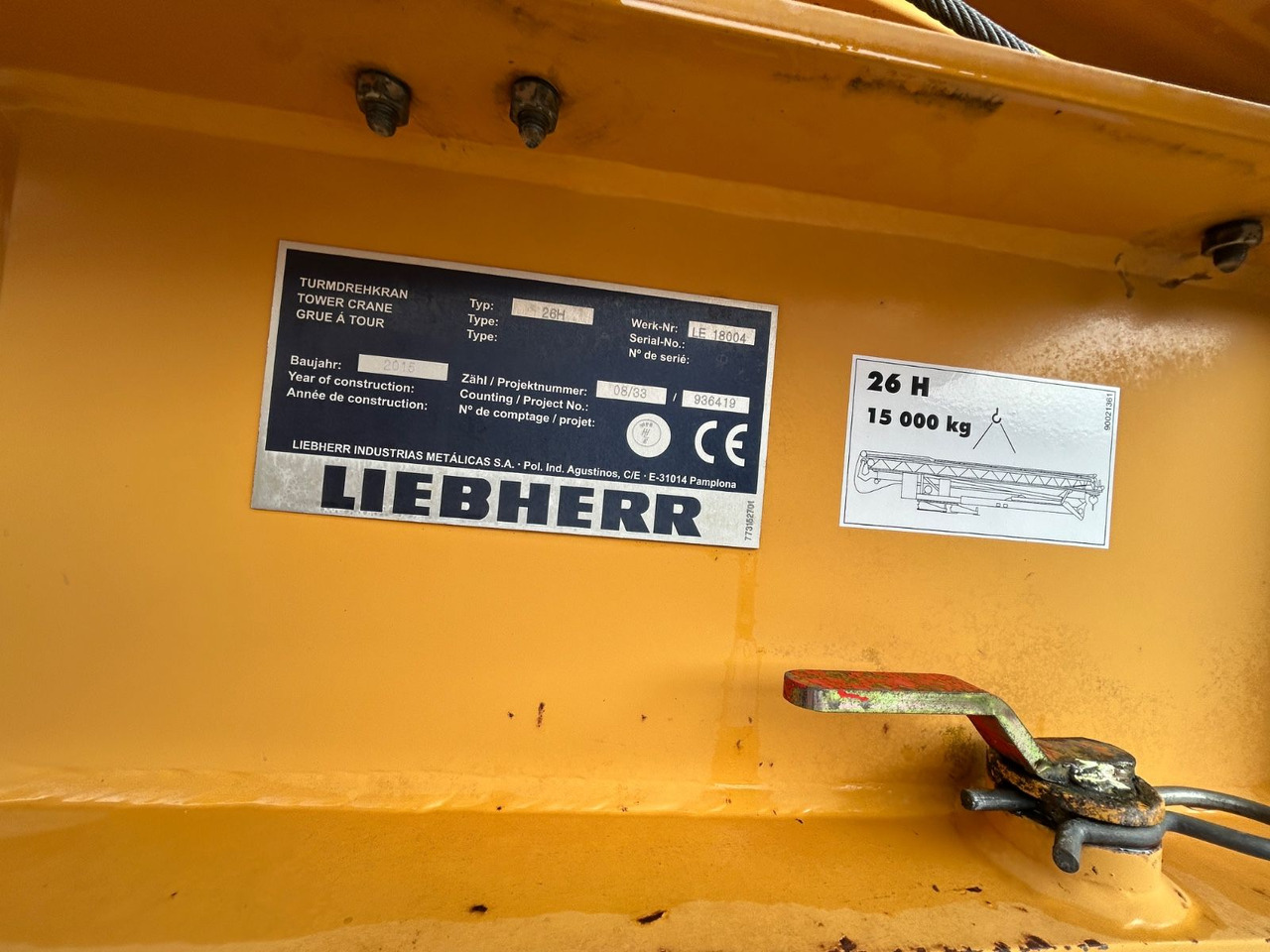 Liebherr Schnellbaukran 26 H Bj.: 2015 - Tower crane: picture 4 Liebherr Schnellbaukran 26 H Bj.: 2015 - Tower crane: picture 4