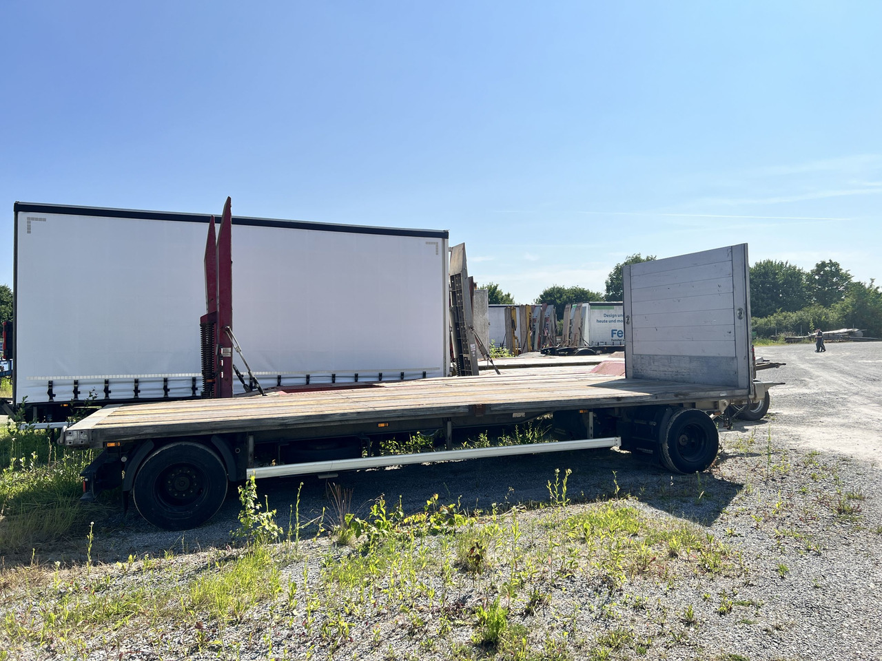 Ackermann PA-F 18/7.4E 2 Achs Jumbo Pritschenanhänger Mega - Low loader trailer: picture 1 Ackermann PA-F 18/7.4E 2 Achs Jumbo Pritschenanhänger Mega - Low loader trailer: picture 1