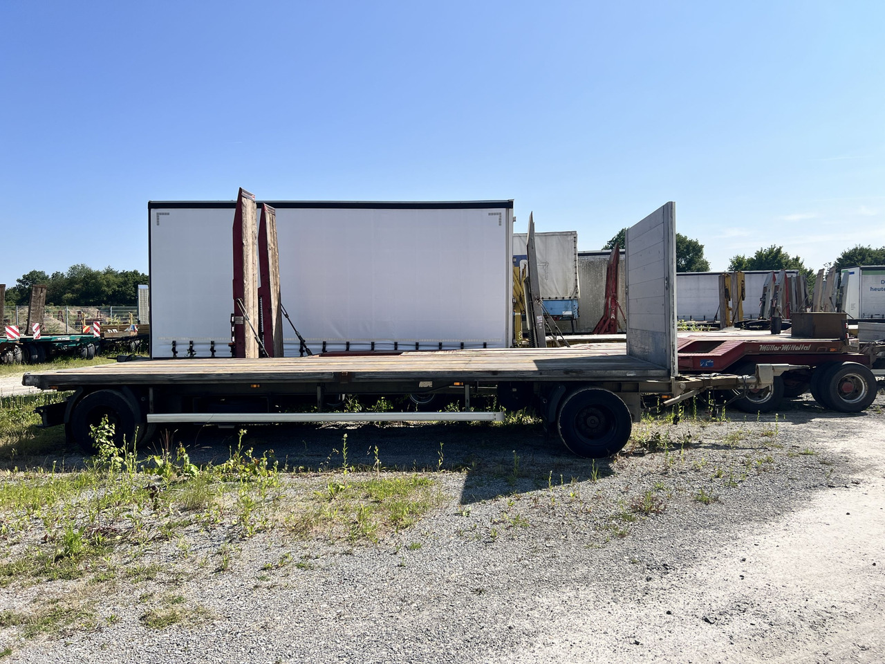Ackermann PA-F 18/7.4E 2 Achs Jumbo Pritschenanhänger Mega - Low loader trailer: picture 2 Ackermann PA-F 18/7.4E 2 Achs Jumbo Pritschenanhänger Mega - Low loader trailer: picture 2