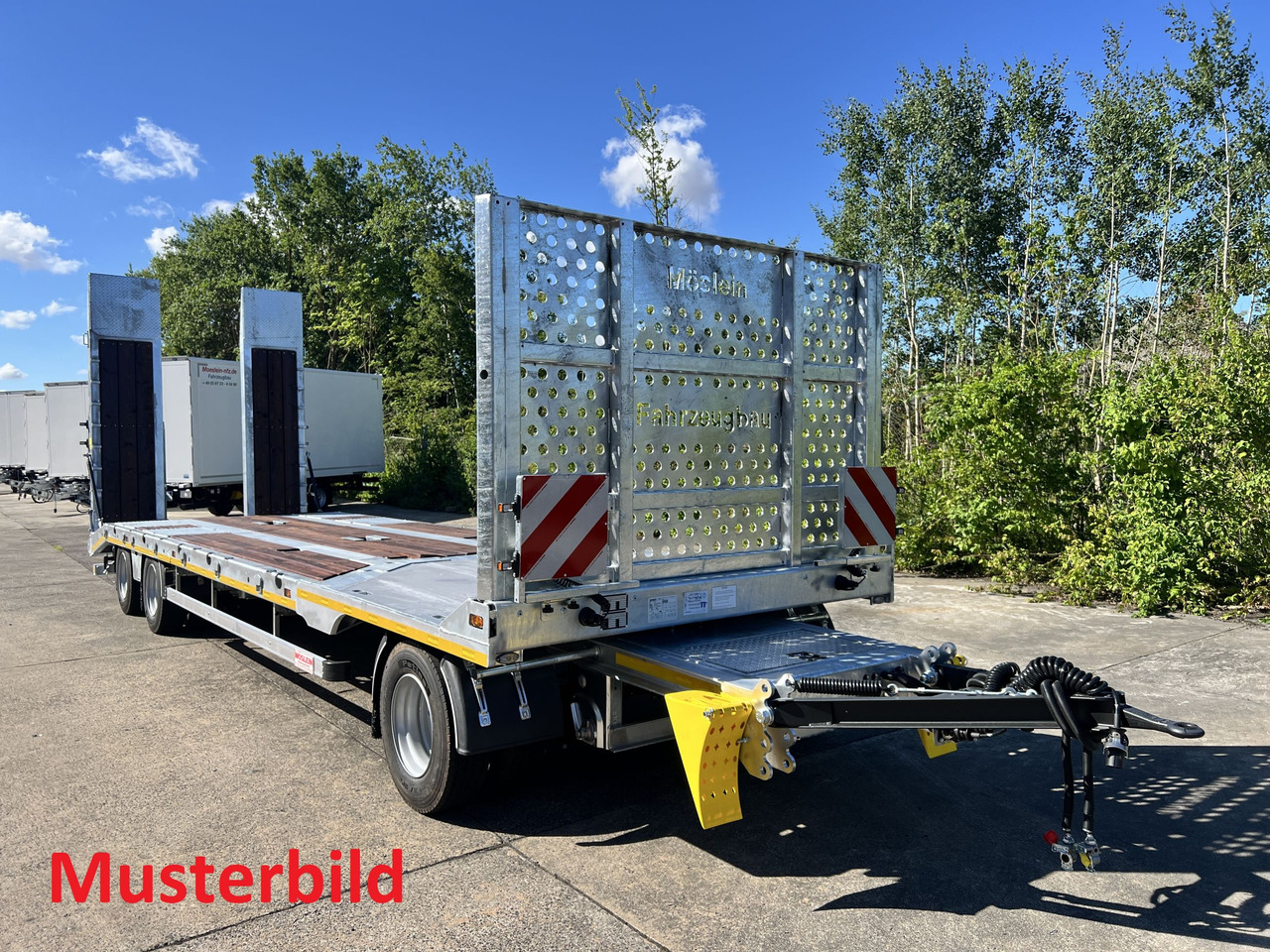 Möslein T 3-8,20 P VB H1 3 Achs Tieflader mit gerader Ladefläche 8,20 m, Neufahrzeug - Low loader trailer: picture 5 Möslein T 3-8,20 P VB H1 3 Achs Tieflader mit gerader Ladefläche 8,20 m, Neufahrzeug - Low loader trailer: picture 5