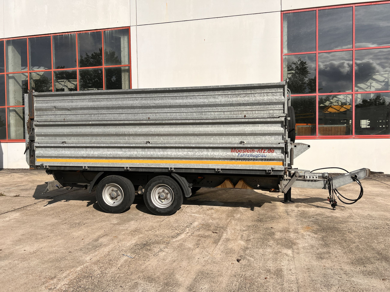 Möslein TDS 13 Schwebheim  13 t Tandemkipper- Tieflader, Aufsatzbordwände - Tipper trailer: picture 1 Möslein TDS 13 Schwebheim  13 t Tandemkipper- Tieflader, Aufsatzbordwände - Tipper trailer: picture 1