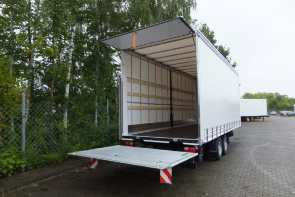 Curtainsider truck Möslein  neuer Planenanhänger, Ladebordwand + Durchladba: picture 10