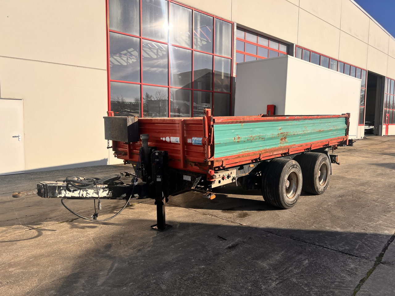 Obermaier OS2-TD190A 19 t Tandemkipper- Tieflader, Breitbereifung - Tipper trailer: picture 4 Obermaier OS2-TD190A 19 t Tandemkipper- Tieflader, Breitbereifung - Tipper trailer: picture 4