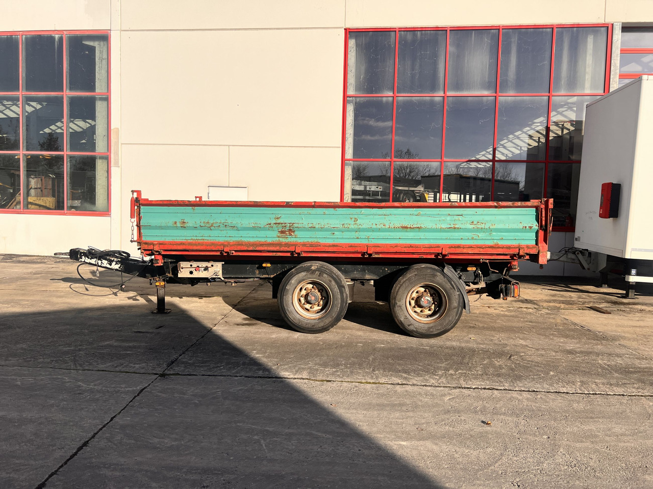 Obermaier OS2-TD190A 19 t Tandemkipper- Tieflader, Breitbereifung - Tipper trailer: picture 1 Obermaier OS2-TD190A 19 t Tandemkipper- Tieflader, Breitbereifung - Tipper trailer: picture 1