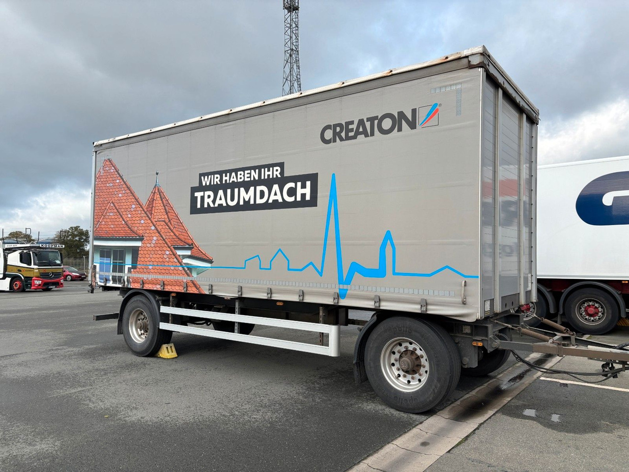 AZP18 Plane + Staplerhalterung - Curtainsider trailer: picture 1 AZP18 Plane + Staplerhalterung - Curtainsider trailer: picture 1