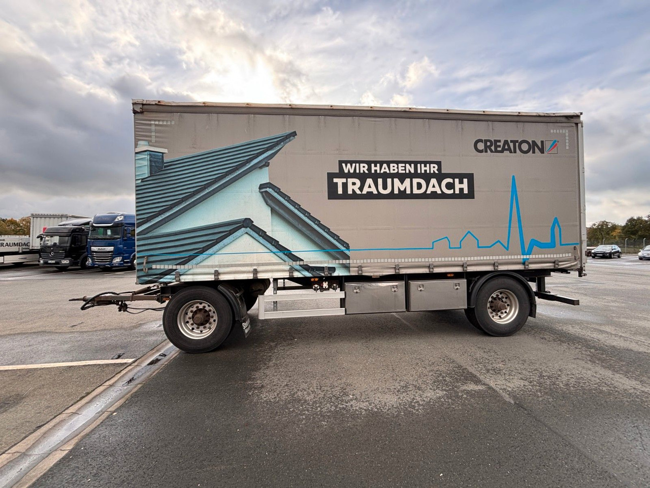 AZP18 Plane + Staplerhalterung - Curtainsider trailer: picture 2 AZP18 Plane + Staplerhalterung - Curtainsider trailer: picture 2