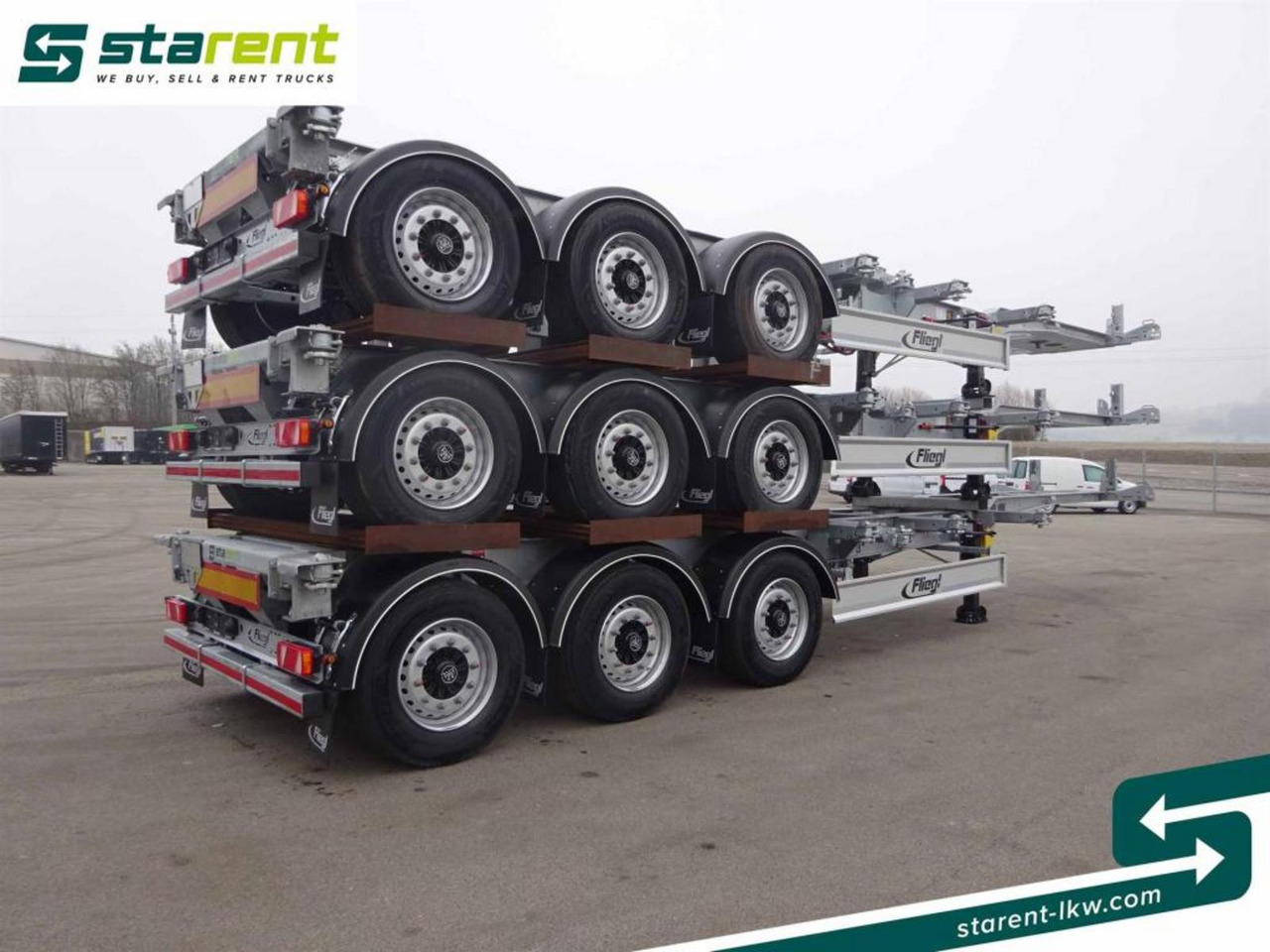 Fliegl Containerchassis ADR 1x20/2x20/1x30/1x40/1x45 - Chassis semi-trailer: picture 5 Fliegl Containerchassis ADR 1x20/2x20/1x30/1x40/1x45 - Chassis semi-trailer: picture 5