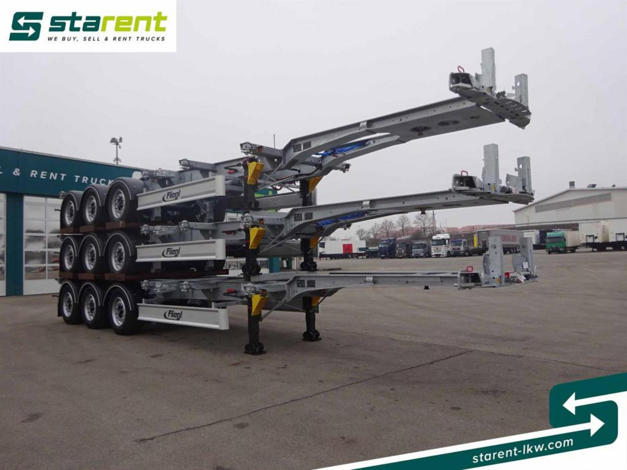 Fliegl Containerchassis ADR 1x20/2x20/1x30/1x40/1x45 - Chassis semi-trailer: picture 3 Fliegl Containerchassis ADR 1x20/2x20/1x30/1x40/1x45 - Chassis semi-trailer: picture 3