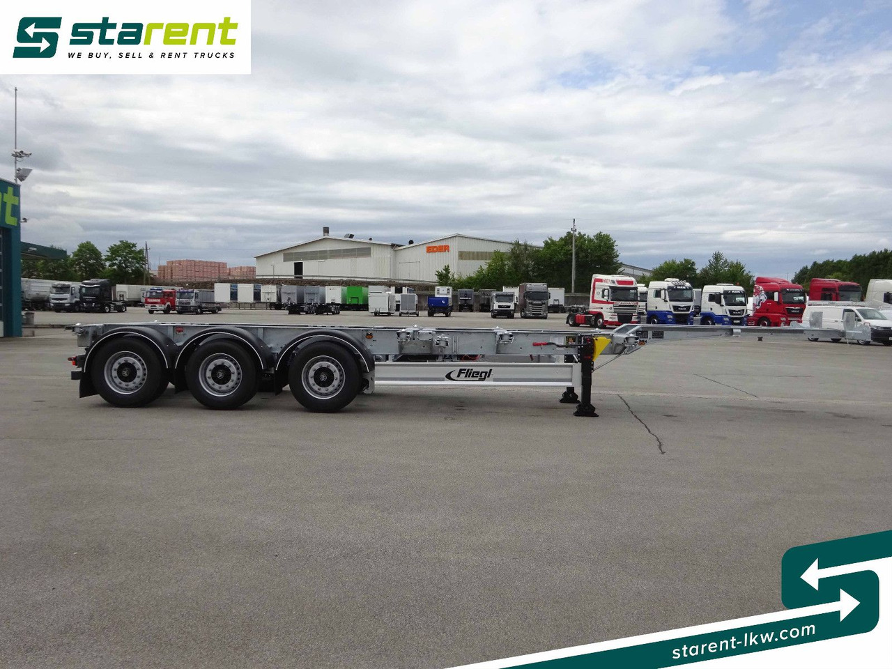 Fliegl Containerchassis ADR, 1x20/2x20/1x30/1x40/1x45 - Container transporter/ Swap body semi-trailer: picture 4 Fliegl Containerchassis ADR, 1x20/2x20/1x30/1x40/1x45 - Container transporter/ Swap body semi-trailer: picture 4