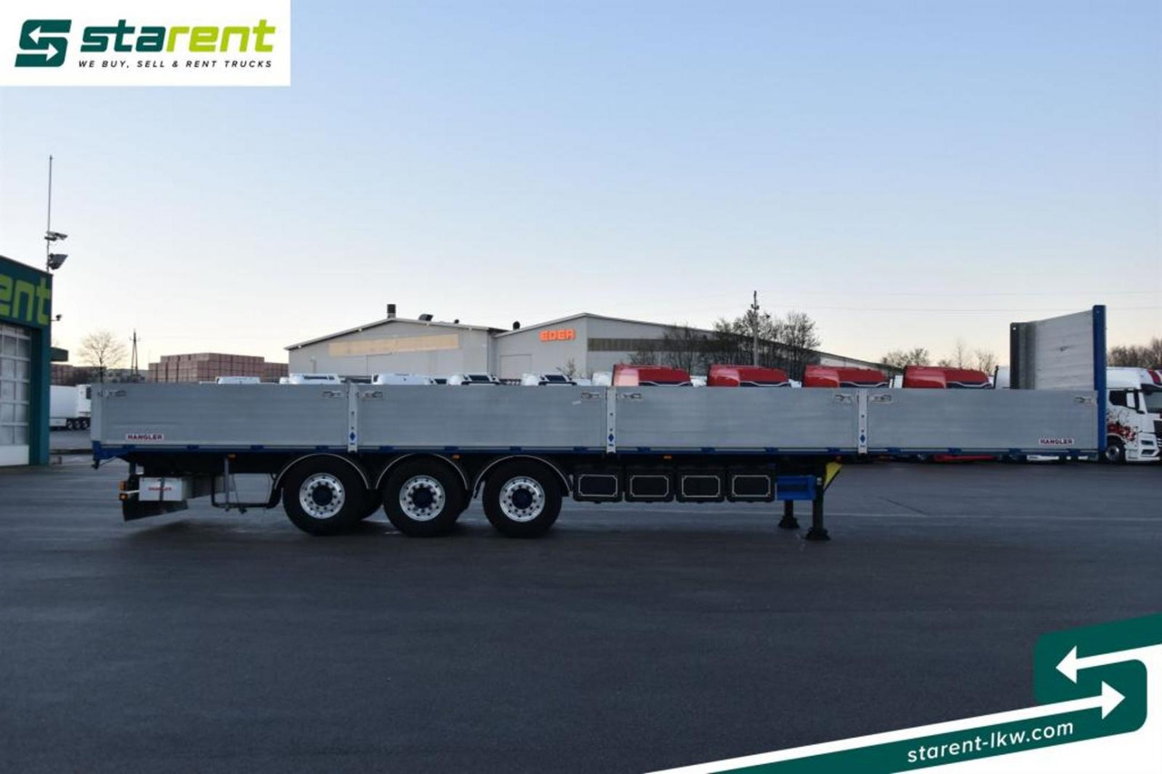 Hangler Baustofftrailer Rungentaschen 80cm Bordwände - Dropside/ Flatbed semi-trailer: picture 4 Hangler Baustofftrailer Rungentaschen 80cm Bordwände - Dropside/ Flatbed semi-trailer: picture 4