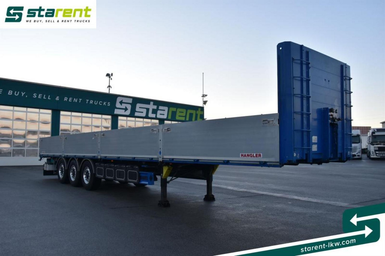 Hangler Baustofftrailer Rungentaschen 80cm Bordwände - Dropside/ Flatbed semi-trailer: picture 3 Hangler Baustofftrailer Rungentaschen 80cm Bordwände - Dropside/ Flatbed semi-trailer: picture 3