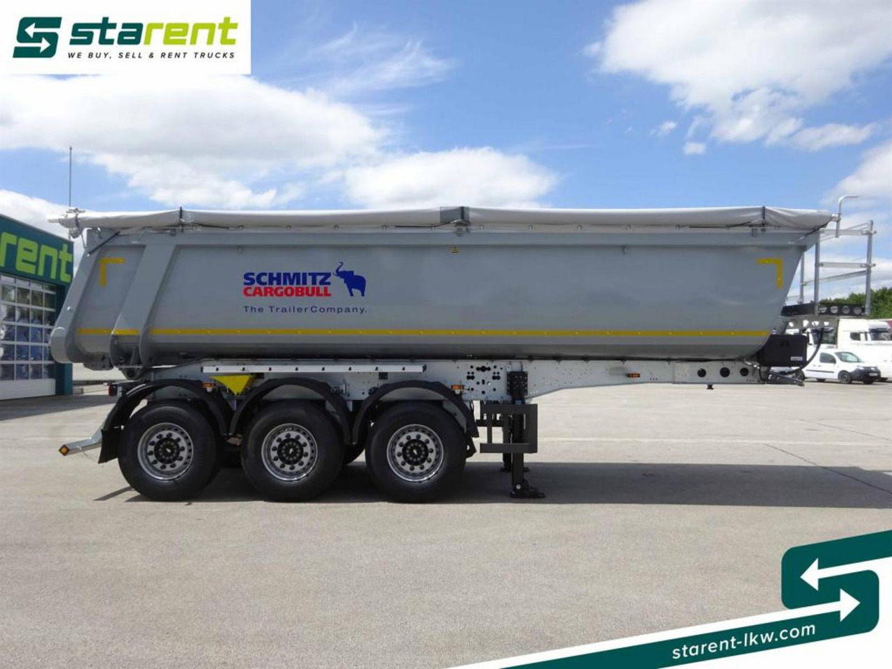 Schmitz 3-Achs Kipper, 24m³, Liftachse, Alu-Felgen - Tipper semi-trailer: picture 4 Schmitz 3-Achs Kipper, 24m³, Liftachse, Alu-Felgen - Tipper semi-trailer: picture 4