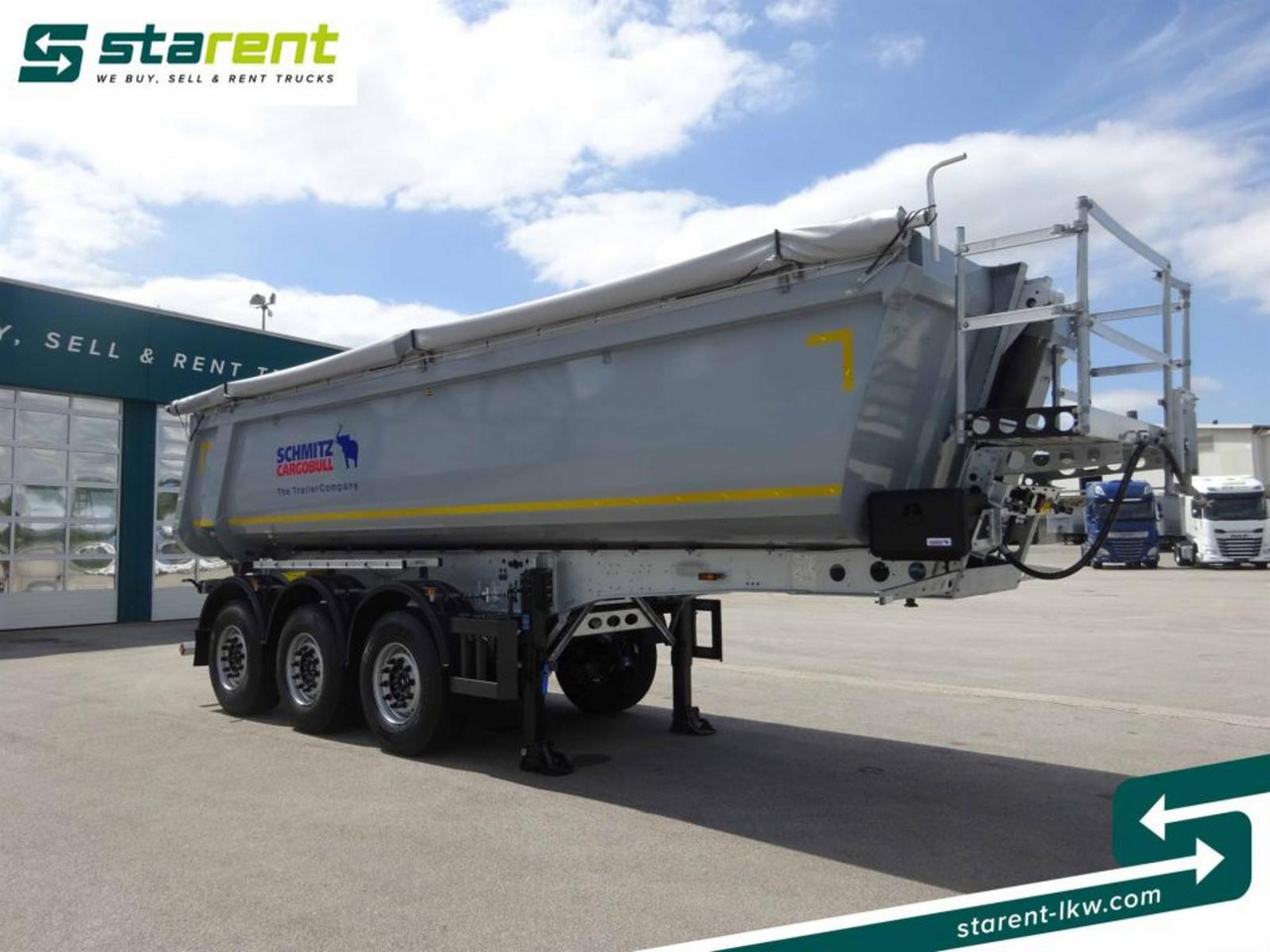 Schmitz 3-Achs Kipper, 24m³, Liftachse, Alu-Felgen - Tipper semi-trailer: picture 3 Schmitz 3-Achs Kipper, 24m³, Liftachse, Alu-Felgen - Tipper semi-trailer: picture 3