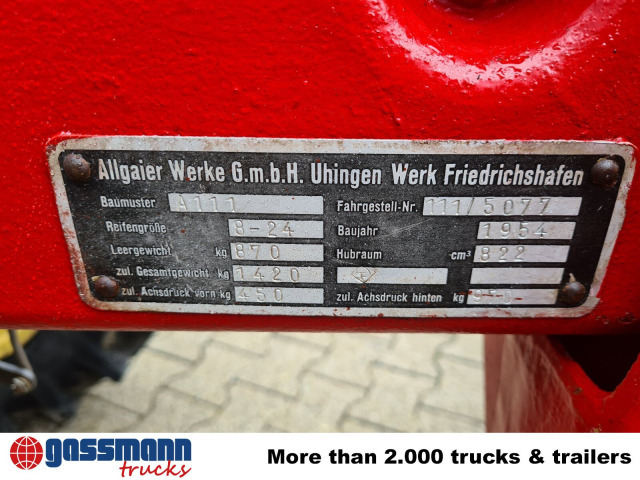 Allgaier A111 - Construction machinery: picture 5 Allgaier A111 - Construction machinery: picture 5