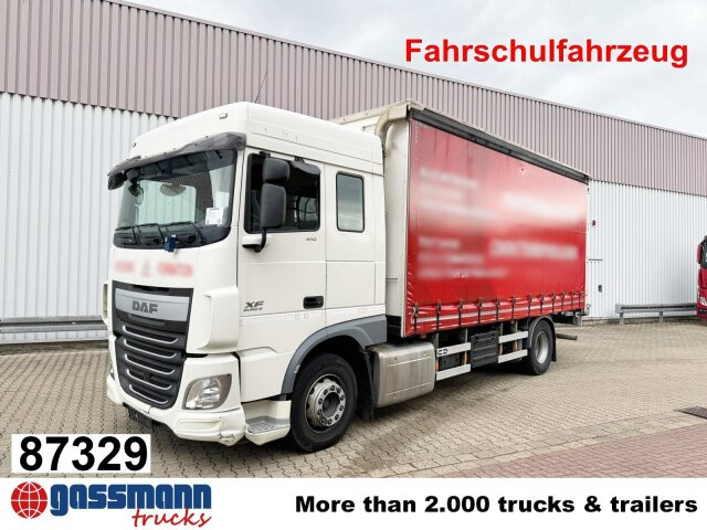 DAF XF 410 FA 4x2, Fahrschule, 2x AHK, 6 Sitze - Dropside/ Flatbed truck: picture 1 DAF XF 410 FA 4x2, Fahrschule, 2x AHK, 6 Sitze - Dropside/ Flatbed truck: picture 1