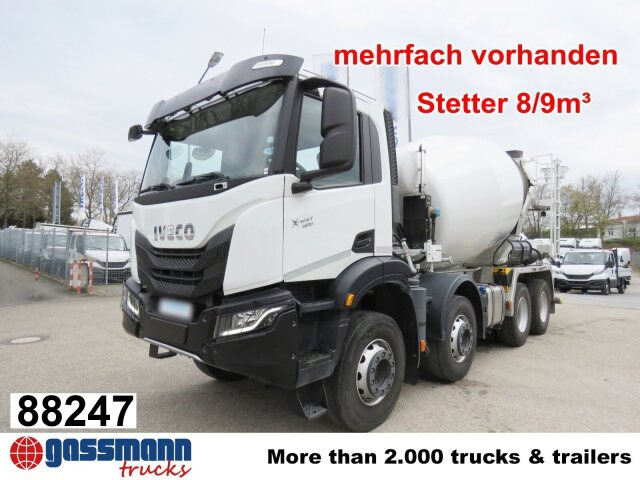 Iveco X-Way AD360X40BZ 8x4, Stetter 8/9m³ - Concrete mixer truck: picture 1 Iveco X-Way AD360X40BZ 8x4, Stetter 8/9m³ - Concrete mixer truck: picture 1