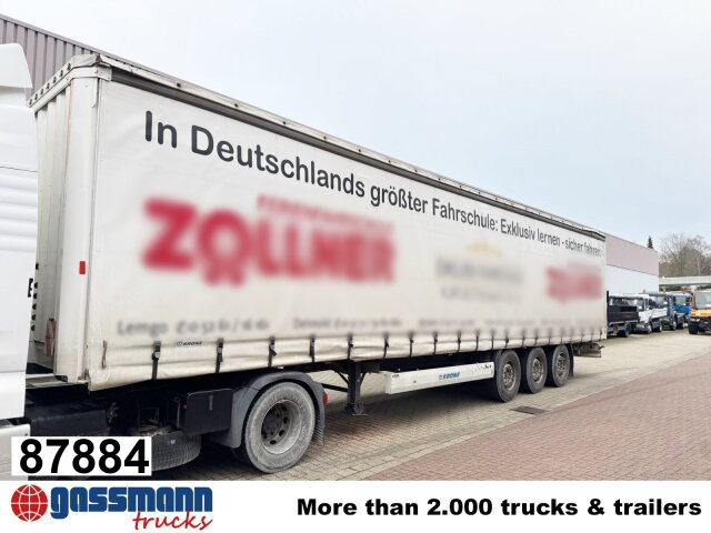Krone SDP 27 , Edscha-Verdeck, Ex-Fahrschule - Dropside/ Flatbed semi-trailer: picture 1 Krone SDP 27 , Edscha-Verdeck, Ex-Fahrschule - Dropside/ Flatbed semi-trailer: picture 1