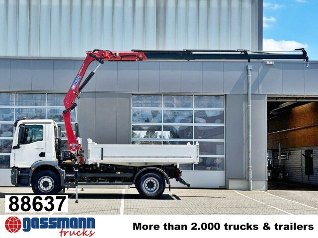 MAN TGM 18.320 4x2, Kran HMF 1320 K3, Funk - Tipper, Crane truck: picture 1 MAN TGM 18.320 4x2, Kran HMF 1320 K3, Funk - Tipper, Crane truck: picture 1