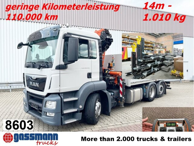 MAN TGS 26.360/400 6x2-4 BL, Lenk-/Lift, Kran Atlas - Hook lift truck, Crane truck: picture 1 MAN TGS 26.360/400 6x2-4 BL, Lenk-/Lift, Kran Atlas - Hook lift truck, Crane truck: picture 1