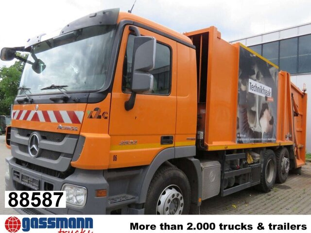 Mercedes-Benz Actros 2532/41 L 6x2, EEV, Lenkachse, Haller X2C - Garbage truck: picture 1 Mercedes-Benz Actros 2532/41 L 6x2, EEV, Lenkachse, Haller X2C - Garbage truck: picture 1