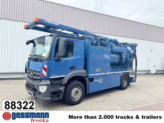 Mercedes-Benz Arocs 1843 L 4x2, Müller Canalmaster ca. 8m³, - Road sweeper: picture 1 Mercedes-Benz Arocs 1843 L 4x2, Müller Canalmaster ca. 8m³, - Road sweeper: picture 1
