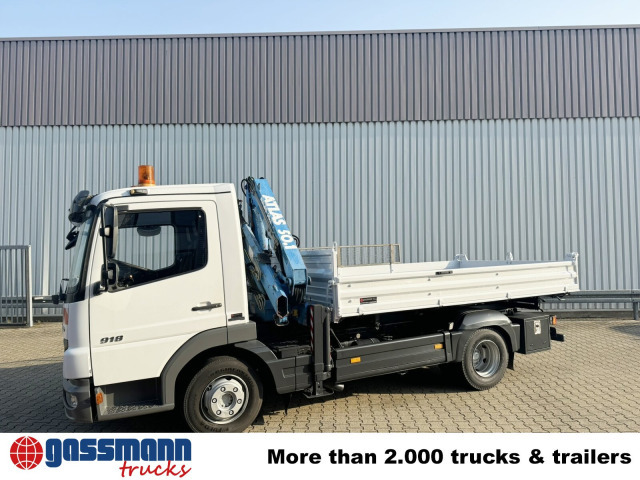 Tipper, Crane truck Mercedes-Benz Atego 818 K 4x2 mit Kran Atlas AK 50.1-A2: picture 12