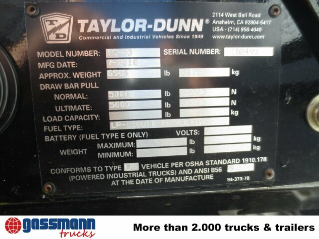 Tiger TC 50, Zugmaschine - Baggage tractor: picture 5 Tiger TC 50, Zugmaschine - Baggage tractor: picture 5