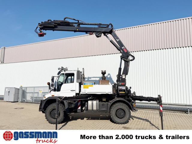 Unimog U400 4x4, Frontzapfwelle, Heckkran Hiab XS - Dropside/ Flatbed truck, Crane truck: picture 5 Unimog U400 4x4, Frontzapfwelle, Heckkran Hiab XS - Dropside/ Flatbed truck, Crane truck: picture 5