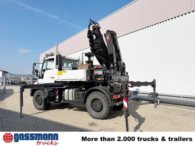 Unimog U400 4x4, Frontzapfwelle, Heckkran Hiab XS - Dropside/ Flatbed truck, Crane truck: picture 3 Unimog U400 4x4, Frontzapfwelle, Heckkran Hiab XS - Dropside/ Flatbed truck, Crane truck: picture 3