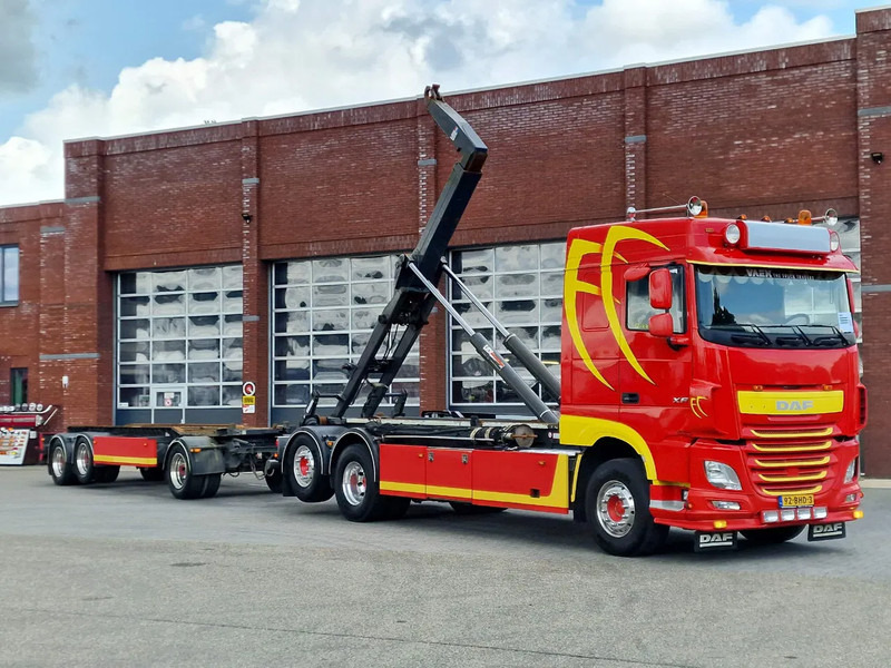 DAF XF 440 SpaceCab 6x2*4 - VDL Hooklift 21T + GS Meppel trailer 2004 - Cable system truck: picture 1 DAF XF 440 SpaceCab 6x2*4 - VDL Hooklift 21T + GS Meppel trailer 2004 - Cable system truck: picture 1