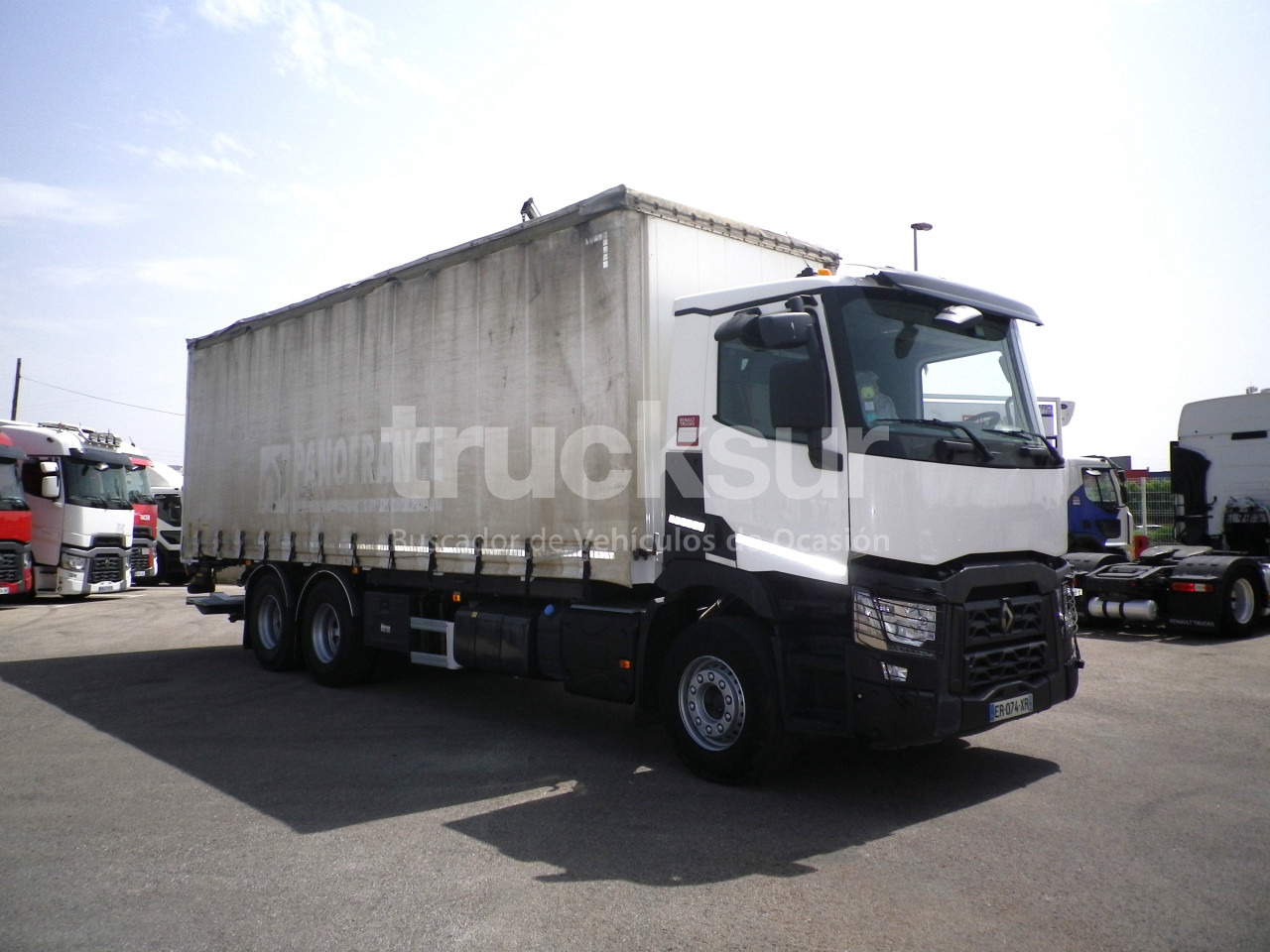 RENAULT C380.26 - Curtainsider truck: picture 2 RENAULT C380.26 - Curtainsider truck: picture 2