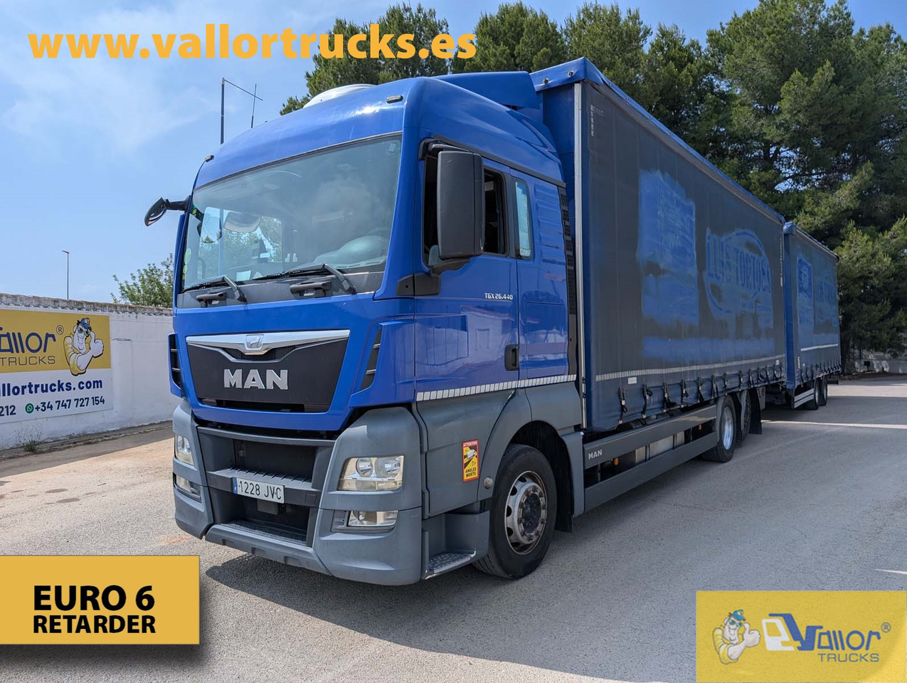 MAN TGX 26.440 - ROAD TRAIN - Curtainsider truck: picture 1 MAN TGX 26.440 - ROAD TRAIN - Curtainsider truck: picture 1