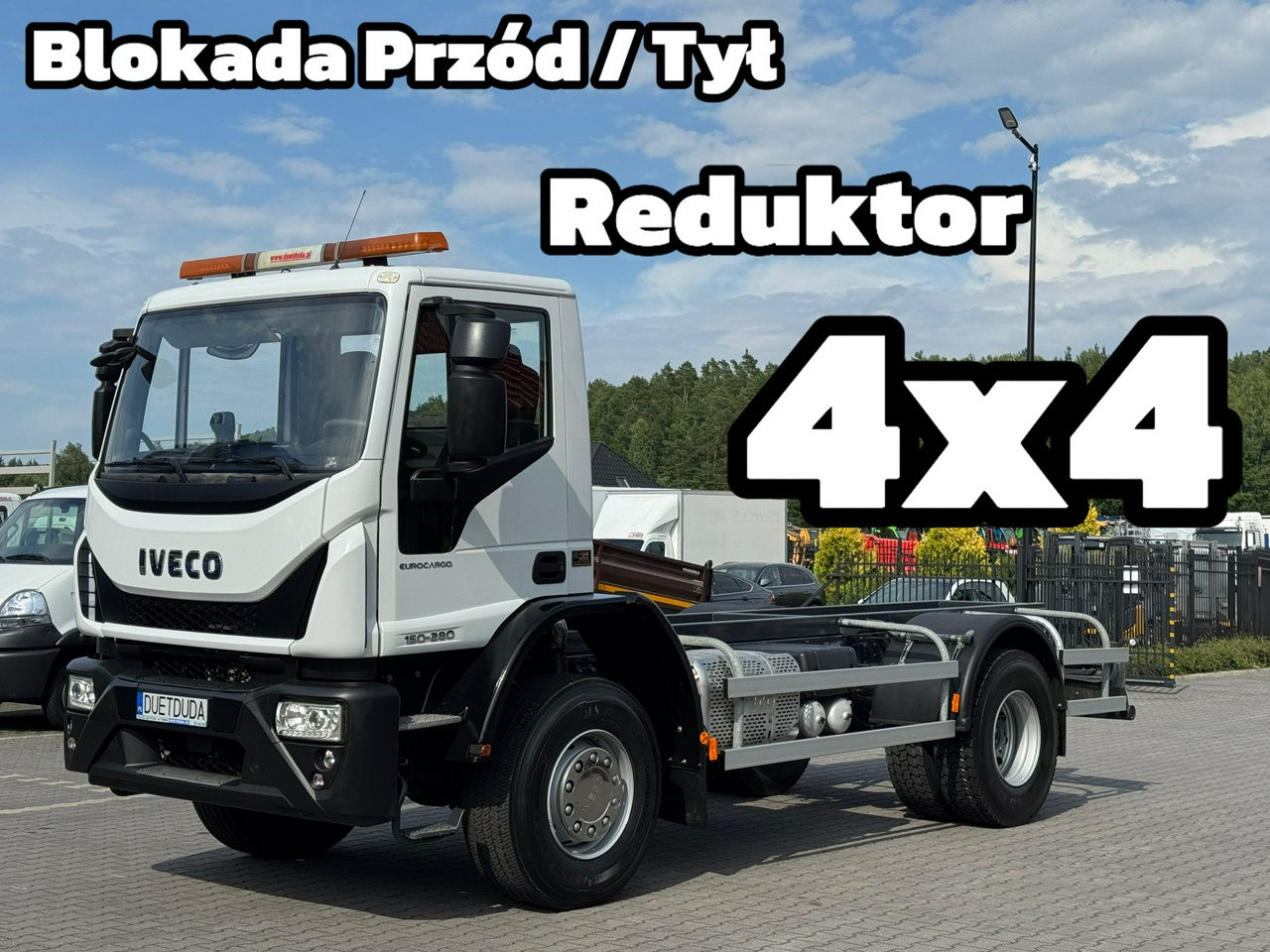 Iveco Eurocargo 150-280 Rama 550cm Napęd 4x4 Reduktor + Blokady - Cab chassis truck: picture 1 Iveco Eurocargo 150-280 Rama 550cm Napęd 4x4 Reduktor + Blokady - Cab chassis truck: picture 1