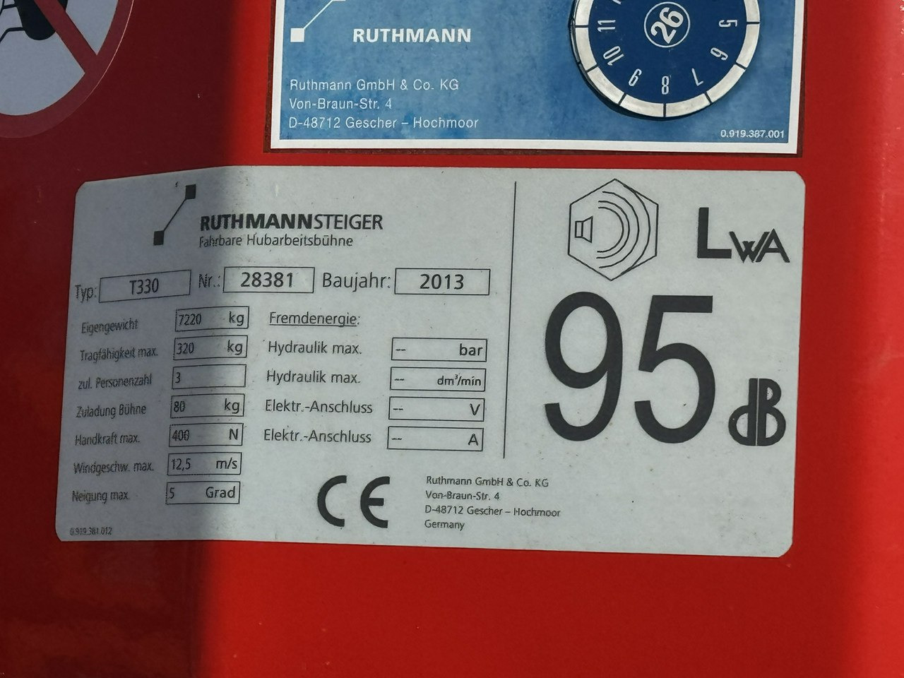 MAN TGL 7.150 Zwyżka Ruthmann T330 33-Metry DMC 7500KG 21m w Bok - Truck mounted aerial platform: picture 4 MAN TGL 7.150 Zwyżka Ruthmann T330 33-Metry DMC 7500KG 21m w Bok - Truck mounted aerial platform: picture 4