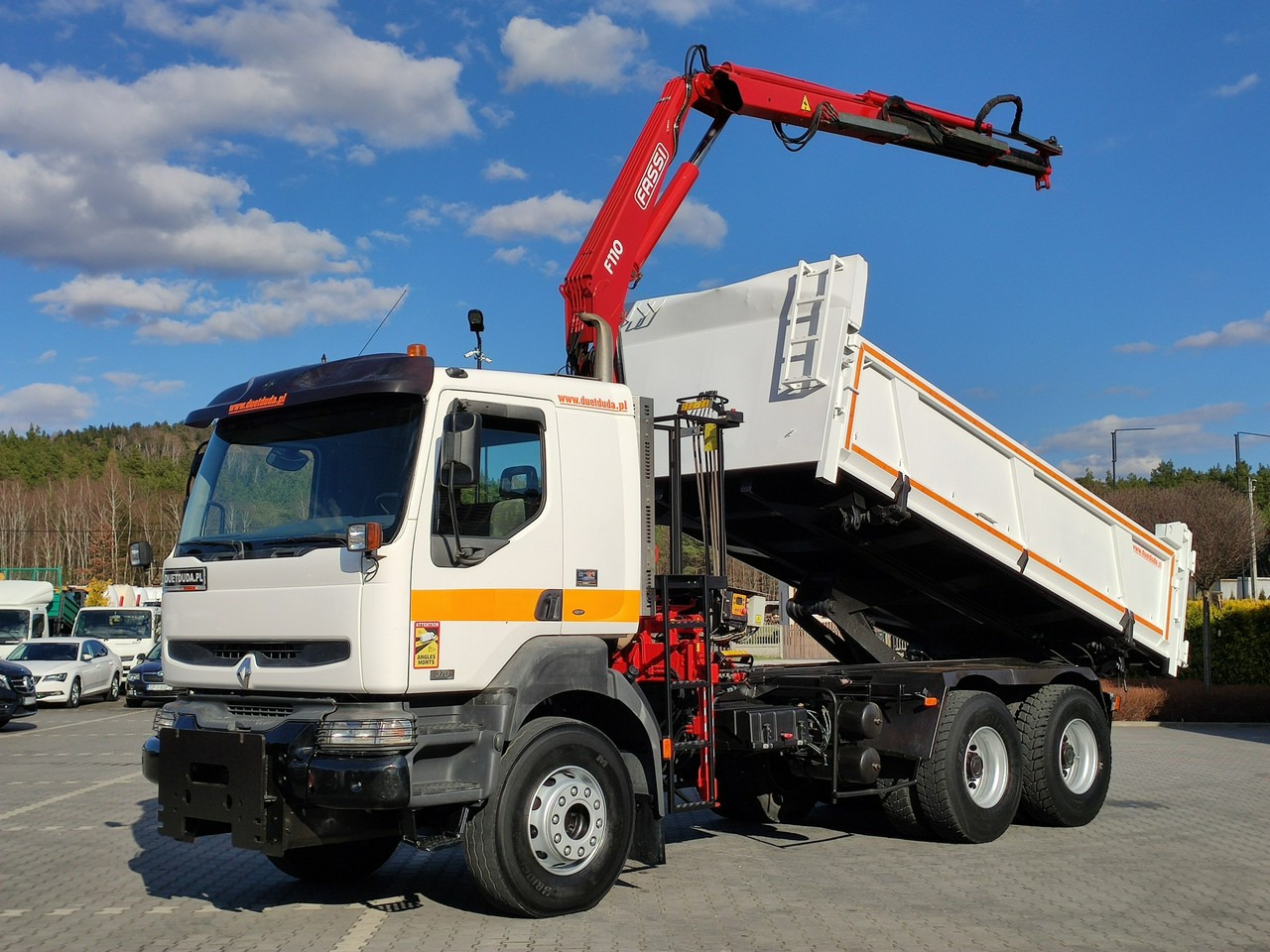 Tipper, Crane truck Renault Kerax 26.370 6x4 Mocny HDS FASSI F110: picture 20