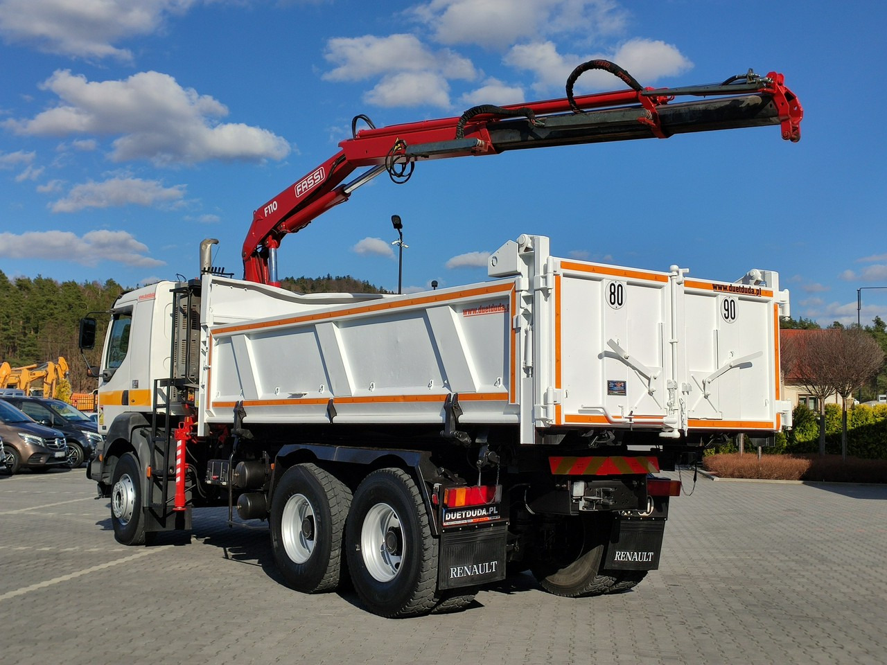 Tipper, Crane truck Renault Kerax 26.370 6x4 Mocny HDS FASSI F110: picture 29