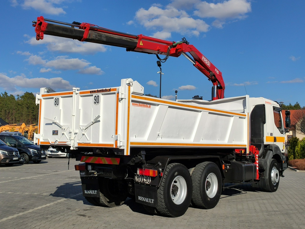 Tipper, Crane truck Renault Kerax 26.370 6x4 Mocny HDS FASSI F110: picture 27