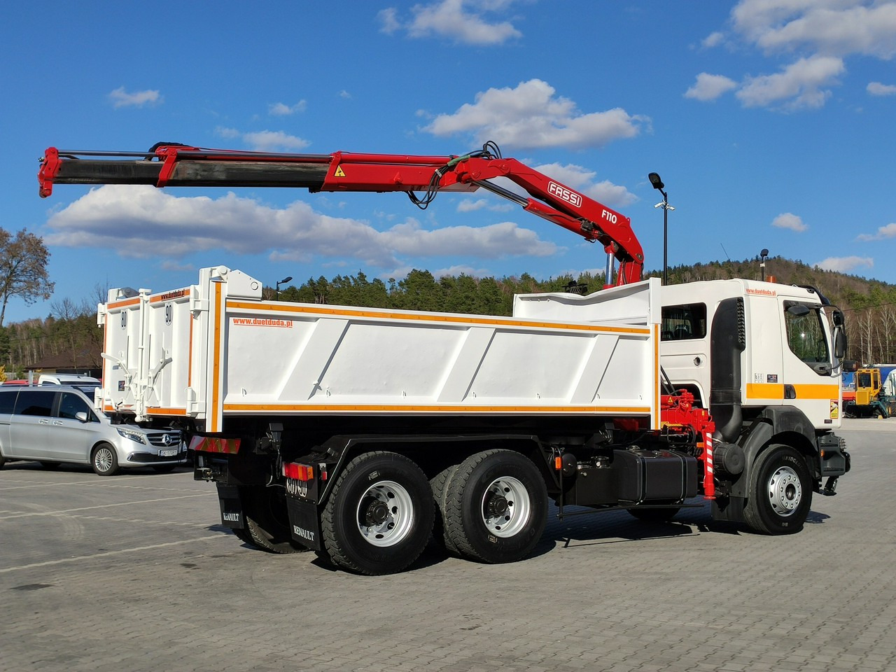 Tipper, Crane truck Renault Kerax 26.370 6x4 Mocny HDS FASSI F110: picture 26