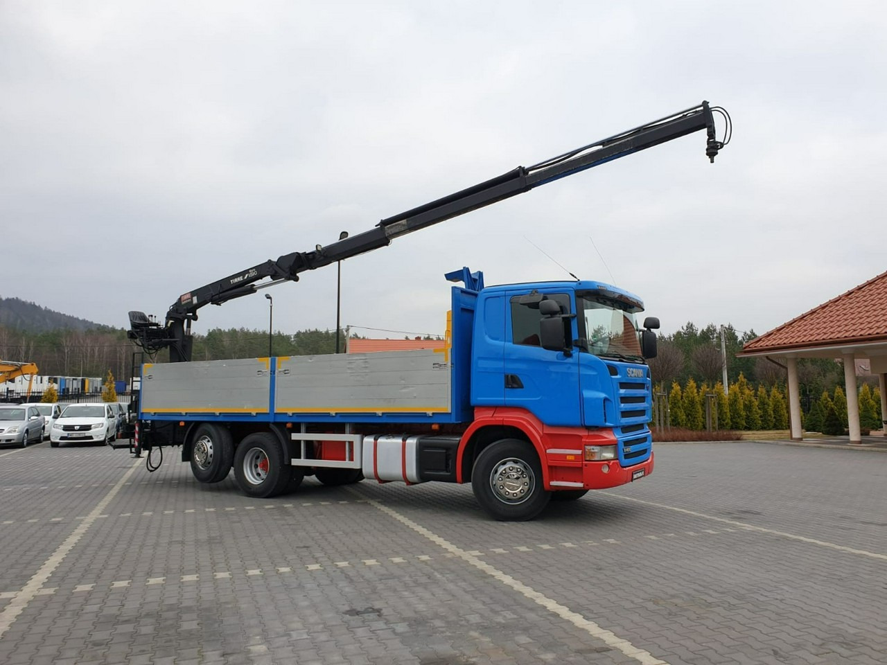 Scania R 400 LB 6x2 HDS Budowlanka Widły Oś Skrętna Super Stan - Dropside/ Flatbed truck, Crane truck: picture 4 Scania R 400 LB 6x2 HDS Budowlanka Widły Oś Skrętna Super Stan - Dropside/ Flatbed truck, Crane truck: picture 4