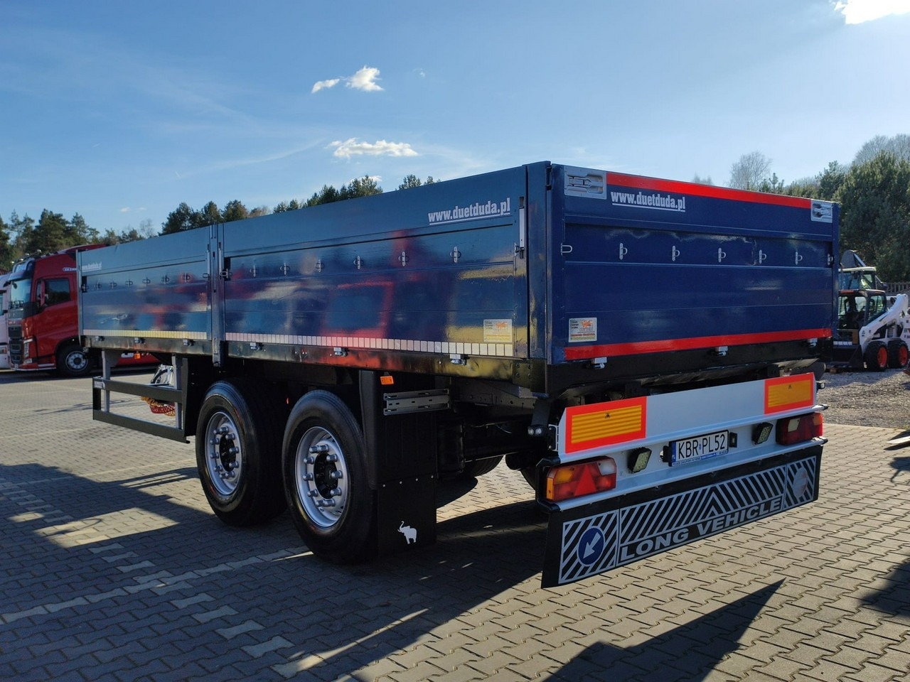Dropside/ Flatbed trailer Schmitz Cargobull Ciężarowa 2-osiowa na poduszkach Tandem Stan Unikat !!!: picture 10 Dropside/ Flatbed trailer Schmitz Cargobull Ciężarowa 2-osiowa na poduszkach Tandem Stan Unikat !!!: picture 10
