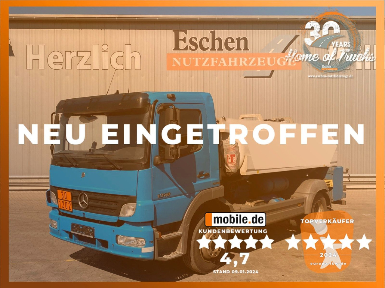 Mercedes-Benz Atego 1318 | Esterer A3*7480ltr*AHK*1.Hand - Tank truck: picture 1 Mercedes-Benz Atego 1318 | Esterer A3*7480ltr*AHK*1.Hand - Tank truck: picture 1