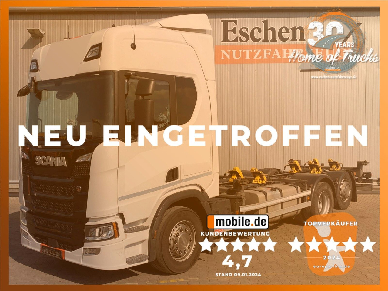 Scania R 450 B 6x2*4 BDF|Retarder*AHK*Lift*SDG Wechsler - Container transporter/ Swap body truck: picture 1 Scania R 450 B 6x2*4 BDF|Retarder*AHK*Lift*SDG Wechsler - Container transporter/ Swap body truck: picture 1