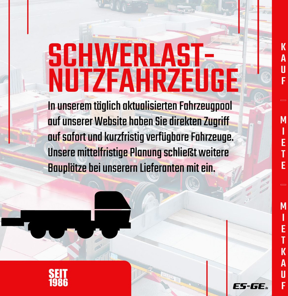 ES-GE 3-Achs Sattelanhänger - Bordwände + CV - Dropside/ Flatbed semi-trailer: picture 4 ES-GE 3-Achs Sattelanhänger - Bordwände + CV - Dropside/ Flatbed semi-trailer: picture 4