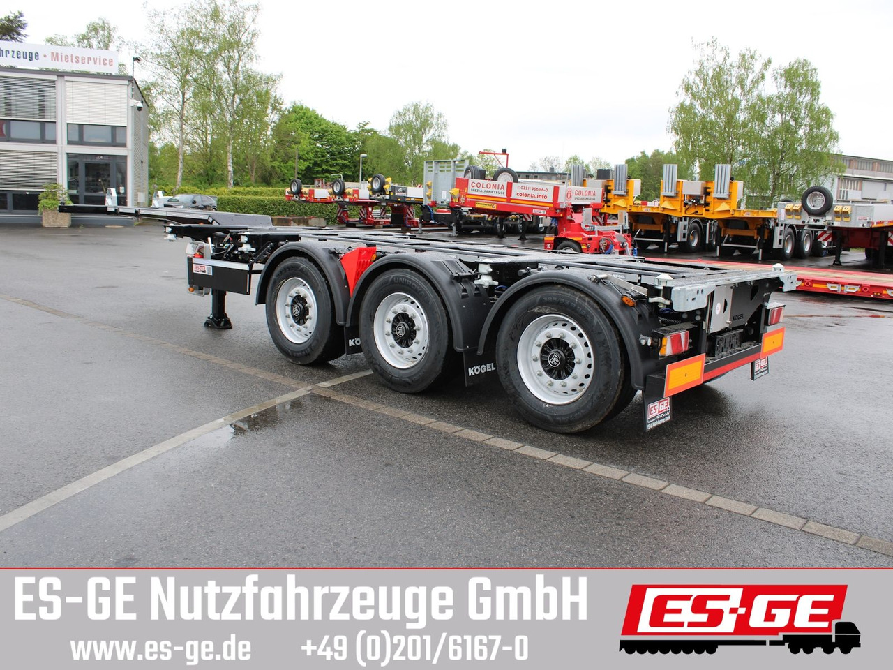 Kögel PORT 45 TRIPLEX Containerchassis - Container transporter/ Swap body semi-trailer: picture 1 Kögel PORT 45 TRIPLEX Containerchassis - Container transporter/ Swap body semi-trailer: picture 1