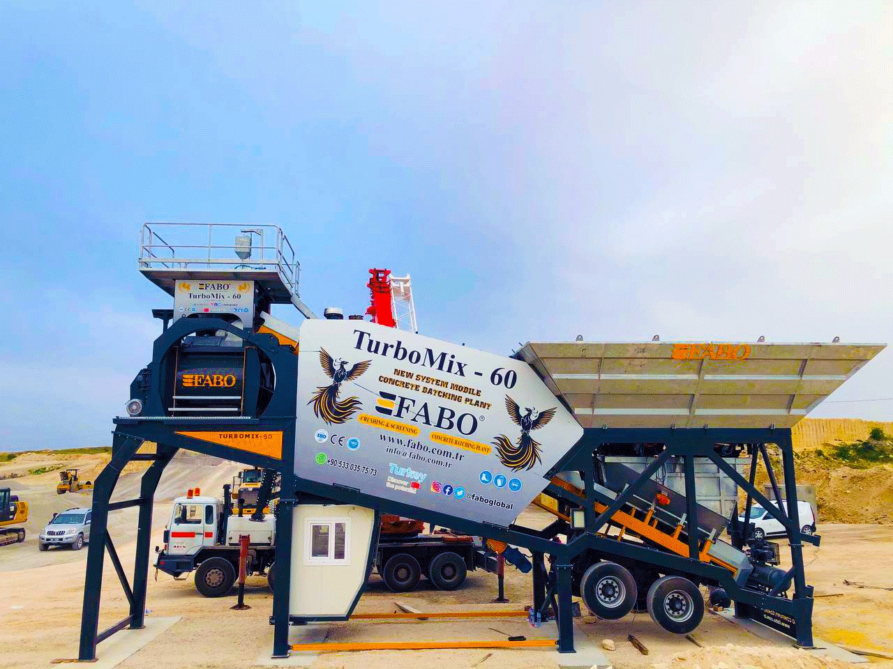 FABO mobile concrete batching plant - Concrete plant: picture 5 FABO mobile concrete batching plant - Concrete plant: picture 5