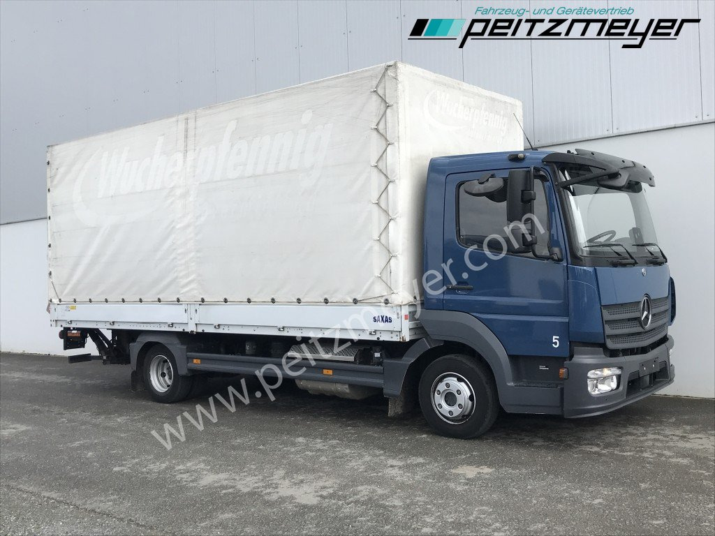 MERCEDES-BENZ Atego 818 L Pritsche+LBW, Klima, 2 x AHK - Curtainsider truck: picture 2 MERCEDES-BENZ Atego 818 L Pritsche+LBW, Klima, 2 x AHK - Curtainsider truck: picture 2